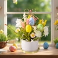 thumbnail image 5 of Reduced Price WIZUTIZ Spring Easter Small Potted Plants Simulation Plants Fake Flowers Decorative Ornaments Home Living Room Desktop Bonsai Multicolor, 5 of 5