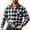 Blue, variant on TKKCS Mens Plaid Long Sleeve Button Down Shirts with Pocket- Lightweight Regular Fit Turndown collar Daily Wear Work Casual Shirts Blue Size 2XL