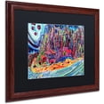 thumbnail image 2 of Trademark Fine Art "Moon Rising Over Saturna Island" Canvas Art by Josh Byer, Black Matte, Wood Frame, 2 of 4