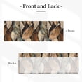 thumbnail image 3 of Drapery Wear Rod Short Curtain 54x18in Filter With Light Feature For Easy Installation Rod Free For Bedroom Kitchen Bathroom\r\n Abstract Leaves (2), 3 of 7