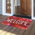thumbnail image 7 of Valentine's Day Welcome Doormat Red and Pink Heart Sweet Love Indoor Outdoor Entrance Home Front Porch Rugs February Romantic Housewarming Greetings Gift Decoration Supplies 16 x 24 Inches, 7 of 7