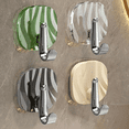 thumbnail image 1 of Djiypn Adhesive Hooks Heavy Duty 15lb(Max) Wall Hooks, 4 Pack Self Adhesive Plastic Towel Rack for Coat Robe, Waterproof Oilproof Rustproof for Bathroom Shower Kitchen Office, 1 of 7
