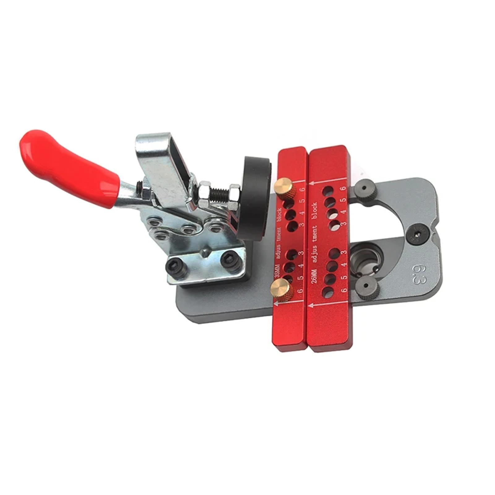 Nishiyuenyi 35mm Concealed Door Hinge Jig Drilling Guide Adjustable Hinge Jig Drilling Hole