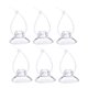 thumbnail image 1 of 12Pcs Plastic Clear Suction Cup Transparent Sucker Hangers without Hooks for Kitchen Office Bathroom, 1 of 3