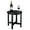 Black, variant on 46*46*46cm Single Layer Round HDPE Side Table White