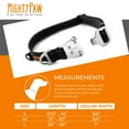 thumbnail image 4 of Mighty Paw Metal Buckle Dog Collar, All Metal Hardware, Lightweight Collar, Reflective Stitching, Strong, Durable (Small, Black), 4 of 9
