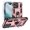 Rose Gold, variant on Pozyie Rugged Case for iPhone 17 Pro Max with Screen Protector, Full-Body Shockproof Protective Cover with Metal Magnetic 360° Rotating Ring Kickstand, Blue