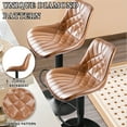 thumbnail image 7 of Waleaf Modern Bar Stools Set of 2, PU Leather Height Adjustable Swivel Barstools with Back, 7 of 7
