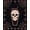 Black Red White, Pattern 3, variant on ODIKA Damask Coffin Gothic Decorations Cross Skull Halloween Horror Bat Playful Stain Resistant Flatwoven for Entryway, Kitchen, Mudroom
