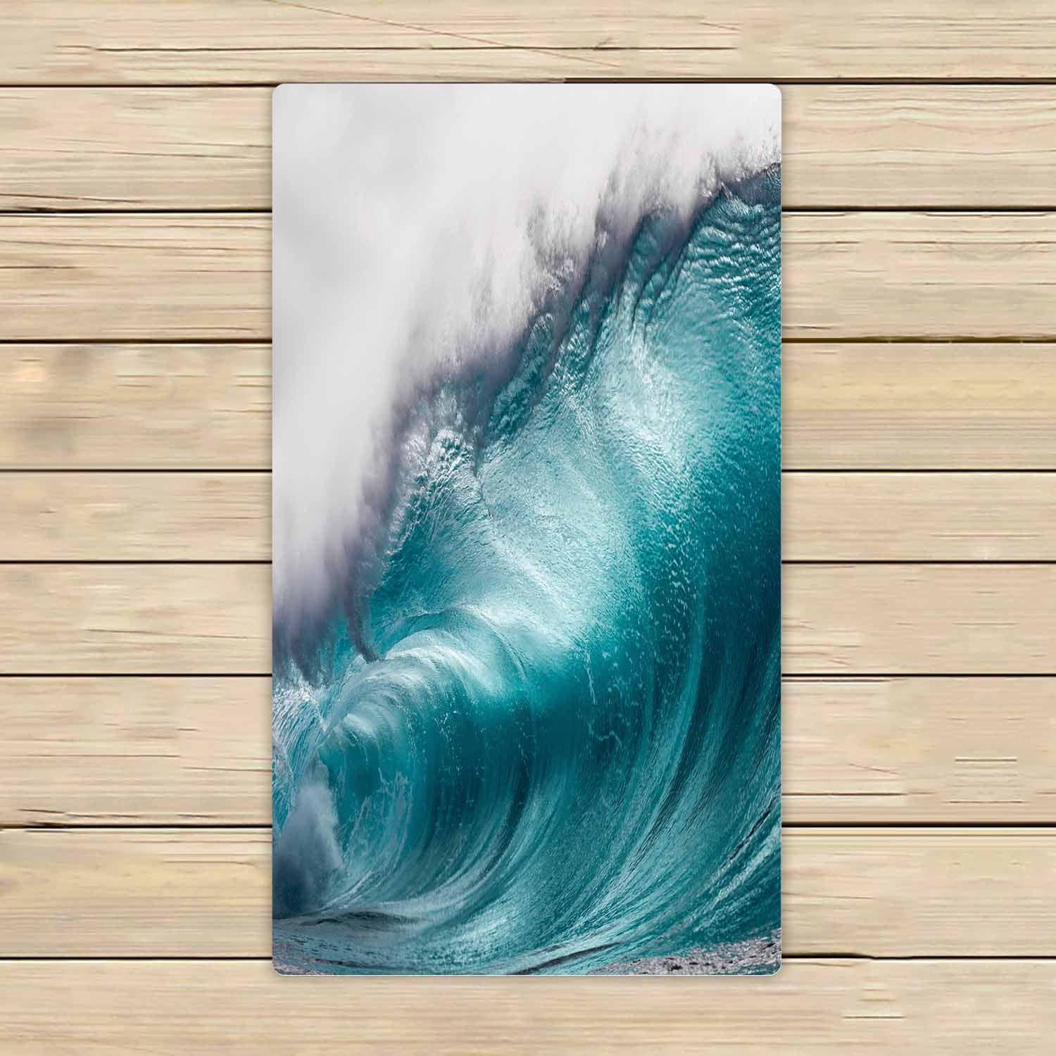 PKQWTM Big Blue Ocean Microfiber Bath Towels Bathroom Body Shower Towel