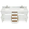 thumbnail image 6 of Ariel H073dcw2ovo Bristol 73" Free Standing Double Oval Basin Vanity Set - Grey, 6 of 7