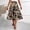 Khaki, variant on Skirts for Women Skirt Elegant Floral Pleated Midi Skirt for Women Lightweight Comfort A-Line Design Summer Fashion High-End Black S