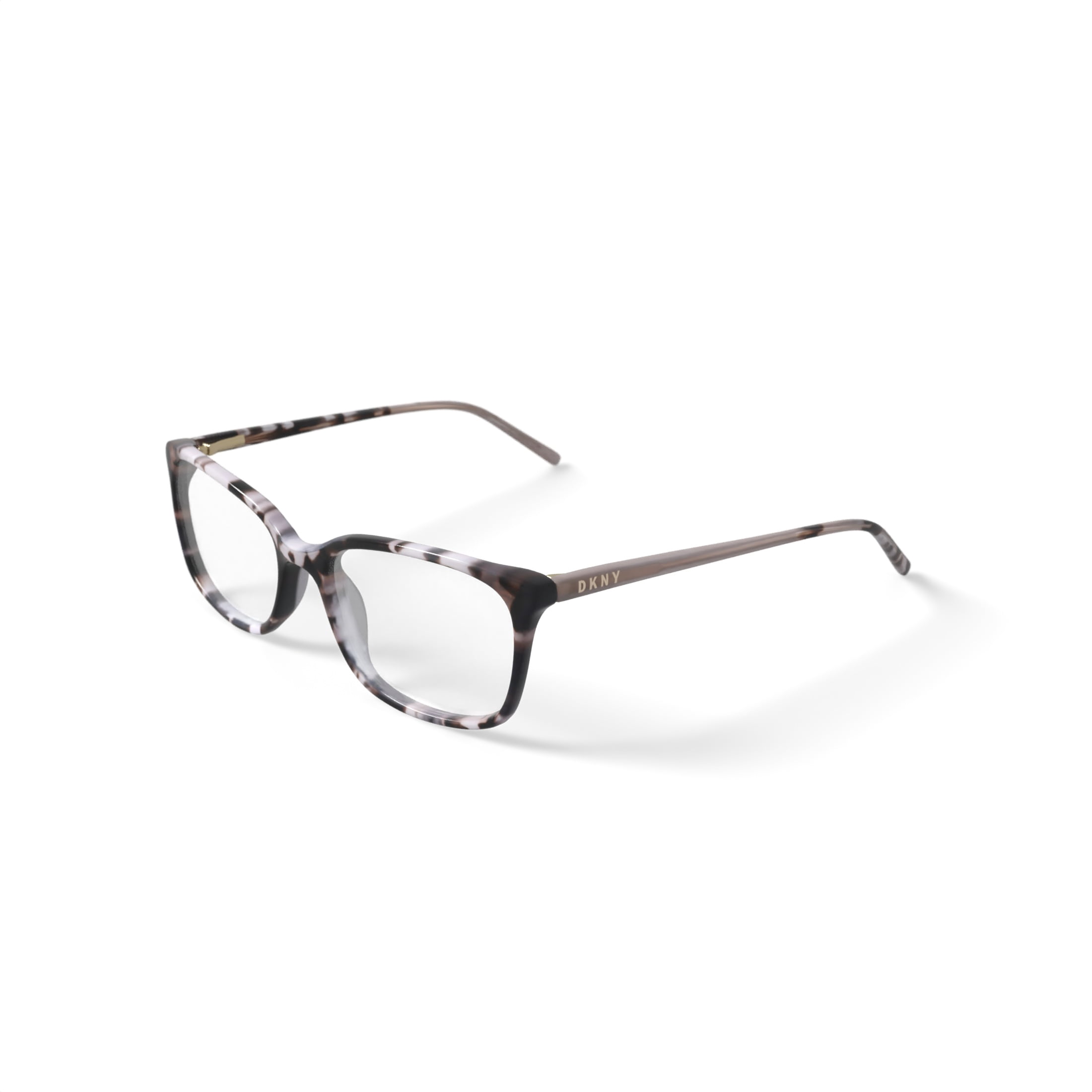 DKNY Women's DK5008 Prescription Eyeglasses with Case, Nude