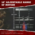 thumbnail image 6 of Spaco Adjustable Speed Bag Platform, Wall Mounted Speed Bags for Boxing, Speed Bag with 360-Degree Swivel and 10 inch Speedbag, Black, 6 of 7