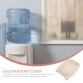 thumbnail image 3 of 2 Pack Reusable Elastic Water Dispenser Bucket Covers for 5 Gallon Water Jugs, Beige Sleeve for Home and Office Use, 3 of 6
