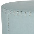 thumbnail image 3 of Safavieh Sherri Classic Round Cocktail Ottoman w/ Nail Heads, 3 of 4