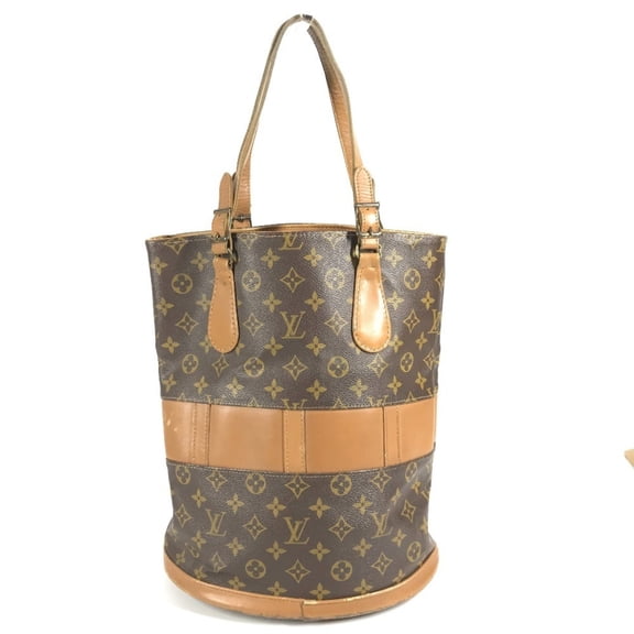 Pre-Owned LOUIS VUITTON T42236 Monogram Bucket GM Bag USA Limited Edition Tote Handbag Canvas...