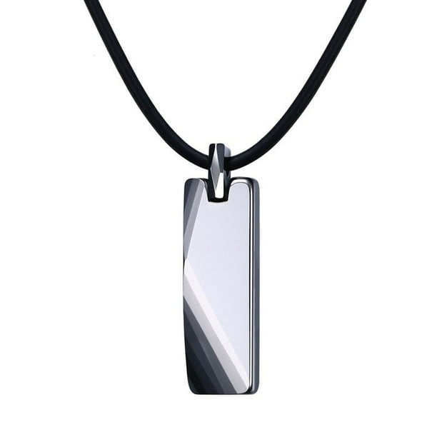 Not Ccratch Genuine Tungsten Metal Necklaces Pendants Men Jewelry