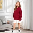 thumbnail image 5 of Girls Oversized Pullover Hoodie Long Sleeve Casual Loose Fit Sweatshirt for School and Everyday Wear, 5 of 6