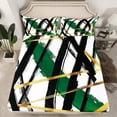 thumbnail image 2 of Homewish Geometric Stripes Twin Sheet Sets 3pcs for Teens Boys Girls,Abstract Lines Twin Fitted Sheet Microfiber,Vintage Aesthetic Breathable Flat Sheet,Lightweight Room Decor, 2 of 7
