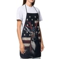 thumbnail image 4 of Rocae Vintage American Deer for Kitchen Aprons for Women Adjustable Cooking Kitchen Chef Apron for Men with Pockets, 4 of 7