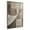 Gray, variant on Kate and Laurel Sylvie Curved Grid Abstract on Neutral Linen Framed Canvas Wall Art by The Creative Bunch Studio, 18x40 Gray, Modern Geometric Abstract Art for Wall
