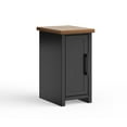 thumbnail image 4 of Bridgevine Home 14" Farmhouse Chair Side Table with Door Storage, Two-Tone Wood Finish, Fully Assembled, 4 of 10