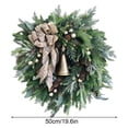 thumbnail image 4 of Haliyee 15.7In Christmas Wreaths-Front Door Hanging Wall Home Porch Decor, Garland Candy Cane Bow Ornament Xmas Holiday Winter Decoration Ornaments, 4 of 9