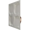 thumbnail image 4 of 19 5/8"W x 19 5/8"H Clover EnduraWall Decorative 3D Wall Panel, Universal Pearl Metallic Champagne Pink (Covers 2.67 Sq. Ft.), 4 of 6