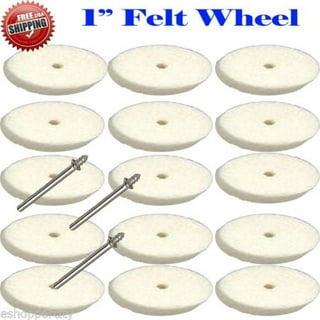 FOTYBEI Felt Polishing Buffing Wheel for Dremel Rotary Tool 80pcs Accessories Wool Felt Polishing Pad Wheel Set for Rotary Tool Drills with 1/8 Shank