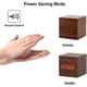 thumbnail image 4 of Wooden Digital Cube Alarm Clock Touch Sound Activated Desk Clock Portable Travel Clock (Brown), 4 of 5