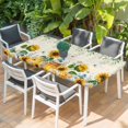 thumbnail image 2 of Sunflowers Table Cloths for 3 Foot Rectangle Tables, Floral Green Leaves Bees Watercolor Patio Waterproof Elastic Fitted Tablecloths, Washable Rectangular Table Cover for Camping, 2 of 8