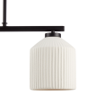 thumbnail image 3 of Bouclair White & Black 3-Bulb Metal and Ceramic Ceiling Lamp, 3 of 4
