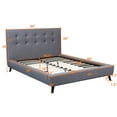thumbnail image 5 of US Pride Furniture™ Norwalk Polyester Upholstered Platform Bed, Gray, Queen, 5 of 5