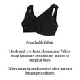 thumbnail image 2 of McKesson Surgical Bras, Light Compression Post-Surgical Bra - Black, 36 B/C/D, 1 Ct, 2 of 6