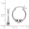 thumbnail image 2 of 925 Boucles d'Oreilles Vintage en Argent Sterling Rondes, 2 of 6