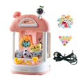 thumbnail image 1 of Máquina de juego de garra con sonidos Mini juego de garra Juguetes electrónicos pequeños Máquina de muñecas Rosa 10 muñecas, 1 of 9