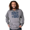 thumbnail image 3 of US Navy Bro Military Anchor Logo Hoodie Hooded Sweatshirt Men Brisco Brands S, 3 of 6