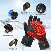 Savior Heated Mens Motorcycle Gloves, Riding Off-Road Extreme Sports Mittens Black XS-3XL