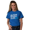 thumbnail image 4 of Autism Touches Us All Puzzle Piece Men's Graphic T Shirt Tees Brisco Brands L, 4 of 6