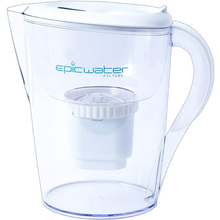 

Epic Pure Water Filter Pitcher | 3.5L | 150 Gallon Filter | 100% BPA-Free | Removes Fluoride Lead Chromium 6 PFOS PFOA Heavy Metals Pesticides Chemicals Industrial Pollutants & More (White) …
