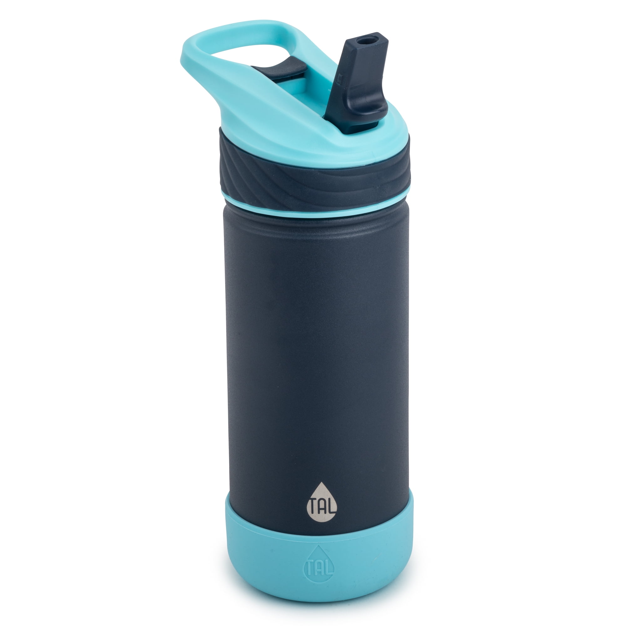 TAL Stainless Steel Ranger Straw Water Bottle 18 fl oz, Navy