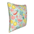 thumbnail image 2 of Fotbe Bright Peach Pattern Velvet Decorative Throw Pillow Covers with Elegant Piping, Soft Plush Cushion Cover for Sofa, Bed, Car, Office-20"x20", 2 of 8