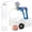 Blue + Gauge, variant on LeLuv® Maxi Penis Pump w/ Blue Handle, Clear Hose | TPR Sleeve, Donut, 4 Constriction Rings | 9" x 2.00" Cylinder