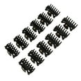 thumbnail image 1 of 12 piezas / paquete Mini pinzas para el cabello lisas, accesorio de plástico para el cabello y los labios para mujer Negro, 1 of 8