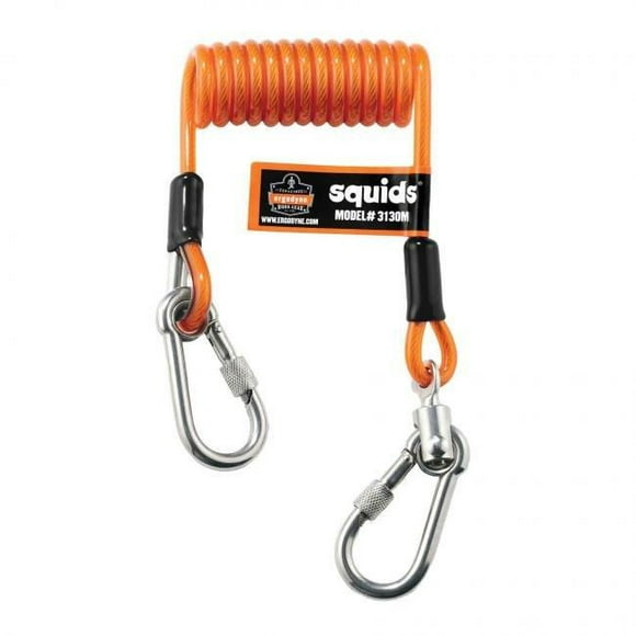 Squids 19131 5 lbs Câble Enroulé Longe&44; Orange - Standard
