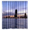 thumbnail image 1 of ABPHQTO At Dusk City Cortina de ducha Cortina de ducha impermeable 150x180 cm, 1 of 2