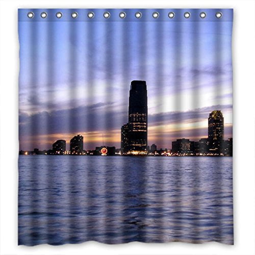 ABPHQTO At Dusk City Cortina de ducha Cortina de ducha impermeable 150x180 cm