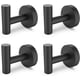 thumbnail image 1 of Ganchos de pared para baño de acero inoxidable (4, negros), 1 of 1