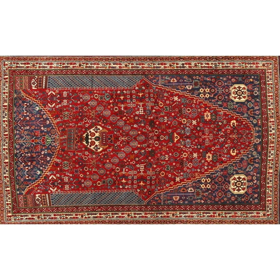 Ahgly Company Machine Washable Indoor Rectangle Traditional Dark Almond Brown Area Rugs, 2' x 3'